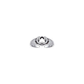 Kissing Dolphins Sterling Silver Toe Ring TR3717 - Toe Rings